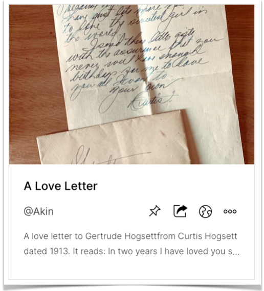 Vintage Handwritten Love Letter