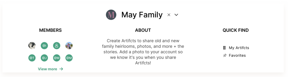 Invite-only circles on Artifcts provide new details about the circle and its member